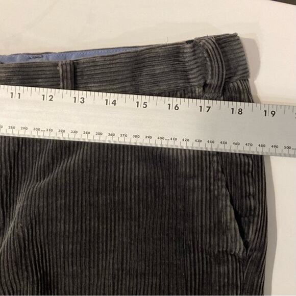 M&S LUXURY LINE Pant Mens Waist 36in Dark Grey Corduroy Thick - Picture 6 of 9